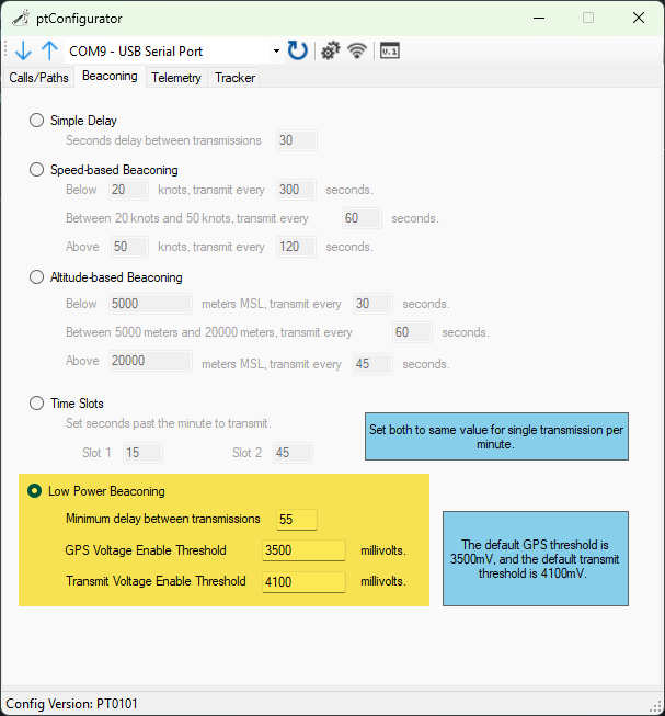 ptconfig-beaconing