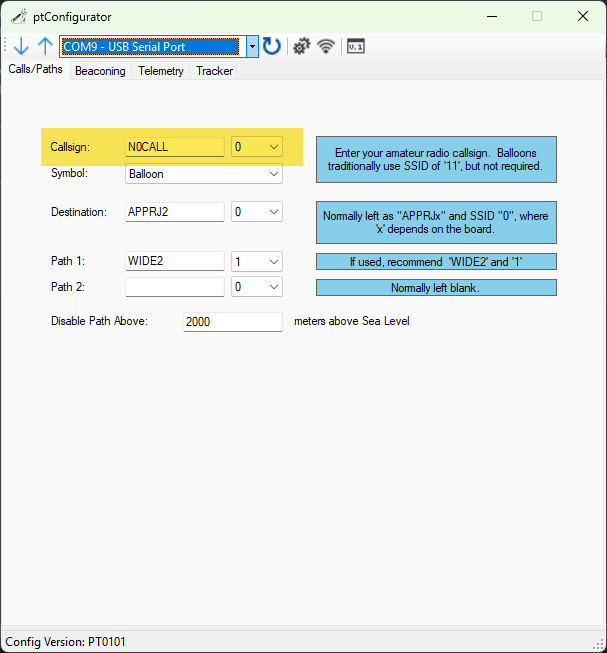 ptconfig-calls