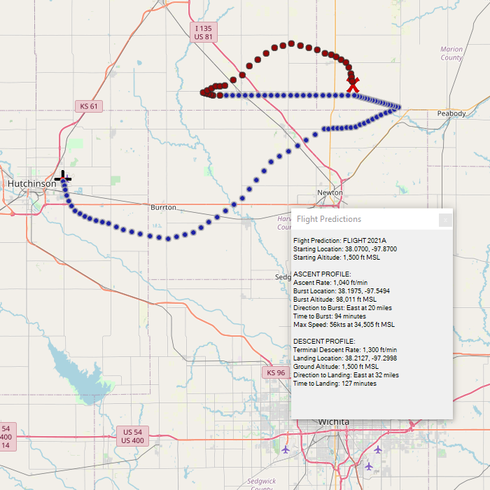 Flight Predictions April 19, 2021.
